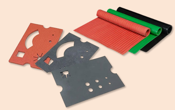 Rubber Sheet Die Cutting Process 570 360